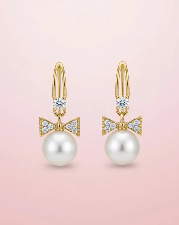 Multicolor_Prima_Donna_Bow_Pearl_Drop_Earrings_For_Women